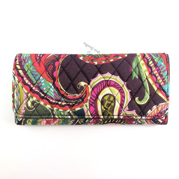 Vera Bradley Handbags - Vera Bradley Heirloom Paisley RFID wallet